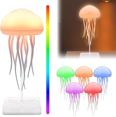 Floating glowing jellyfish lamp