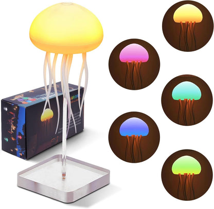 Floating glowing jellyfish lamp
