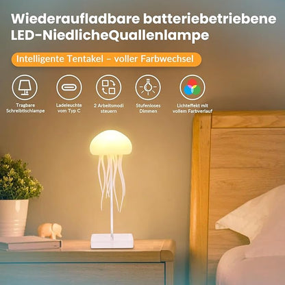 Floating glowing jellyfish lamp